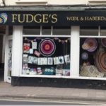 Shop front of Fudge's of Collumpton