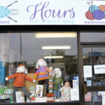 Shop front of Hours Knit & Stitch
