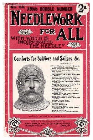 Cover of Needlework for All N0 58 - knitted balaclave worn by man with moustache