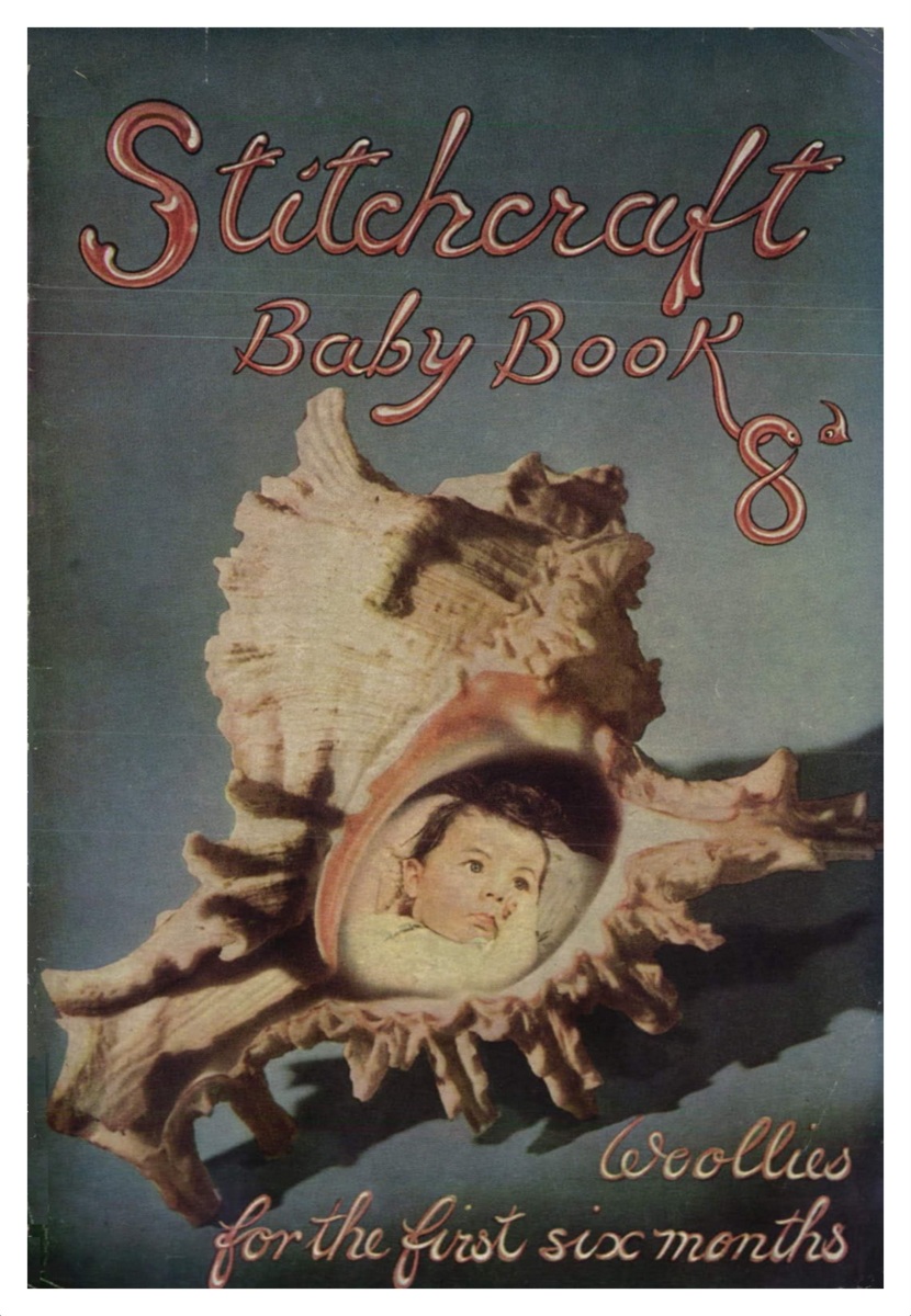 Cover of Stitchcraft Baby Nook with image of baby in sea shell