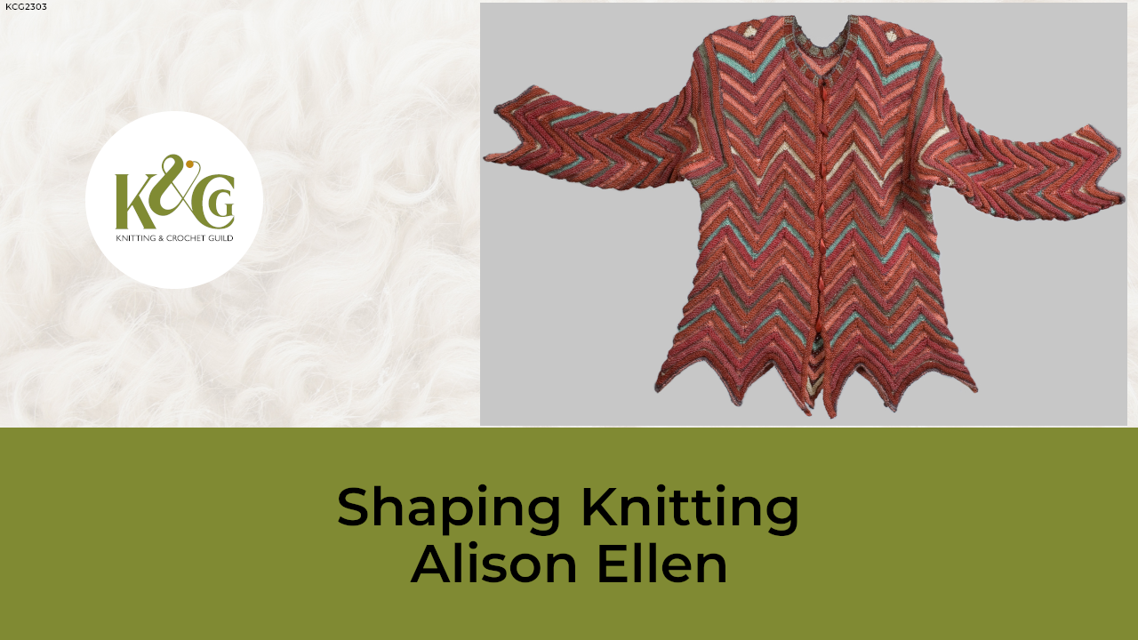 Read more about the article KCG2303 – Shaping Knitting: how different stitches alter the knitted fabric by Alison Ellen