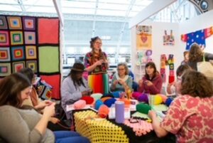 A workshop at The Stitch Festival