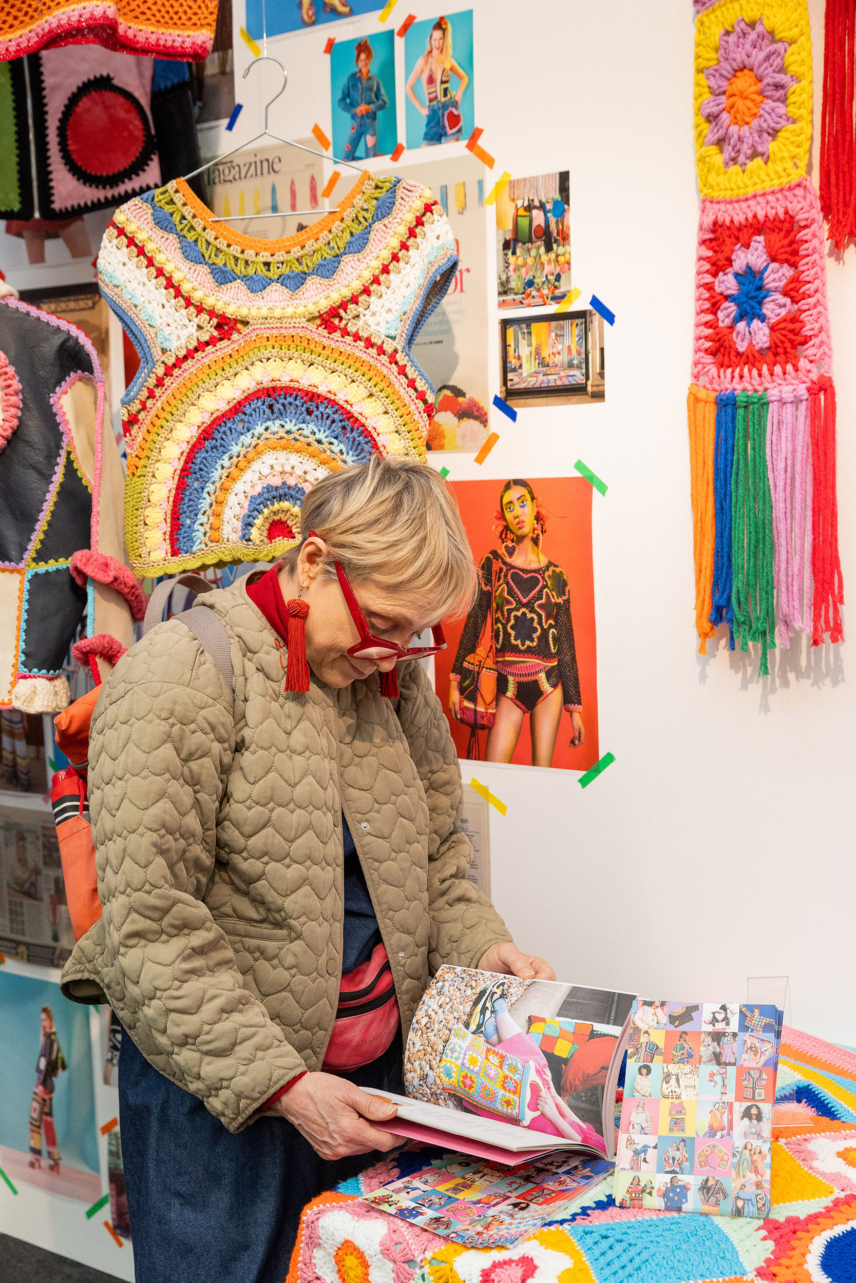 People flocking around stands at The Stitch Festival