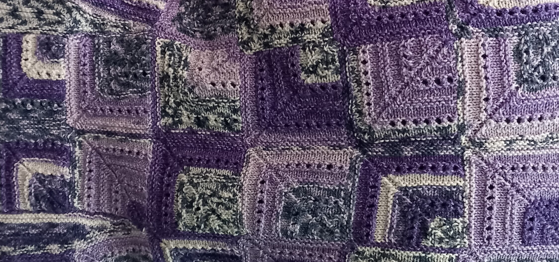 Corner-to-corner crochet squares in many colours