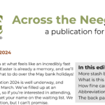 Front page banner of Across the Needlebed - Issue 16