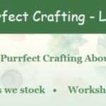 Website header of Purrfect Crafting - Leigh