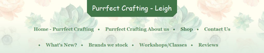 Website header of Purrfect Crafting - Leigh