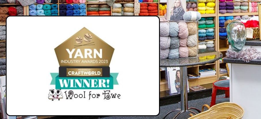 Website header of Wool for Ewe