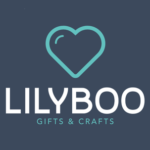 Logo of LilyBoo Givts & Crafts (a light blue heart)