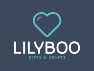 Logo of LilyBoo Givts & Crafts (a light blue heart)