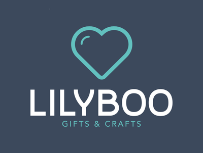 Logo of LilyBoo Givts & Crafts (a light blue heart)